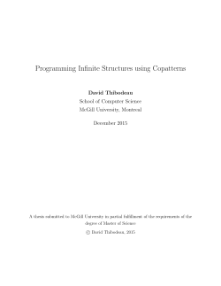 Programming Infinite Structures using Copatterns