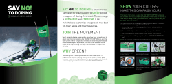 JOIN THE MOVEMENT WHY GREEN? SHOW YOUR COLORS: