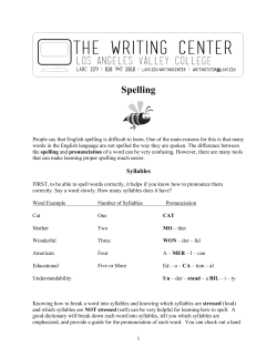 Spelling