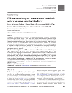Efficient searching and annotation of metabolic