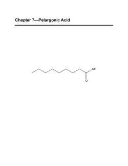 Chapter 7&mdash;Pelargonic Acid - Marin Municipal Water District