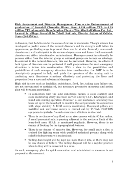 Annexure-Risk Assessment