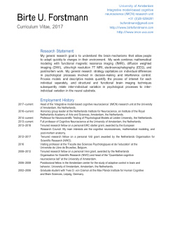 Curriculum Vitae, 2013