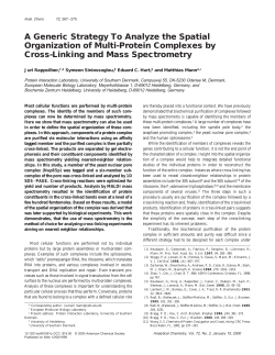 A Generic Strategy To Analyze the Spatial Organization