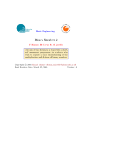 Binary Numbers 2