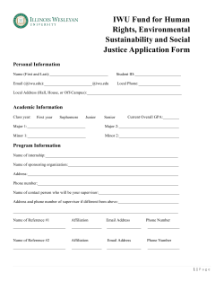 IWU Fund for Human Rights, Environmental Sustainability and