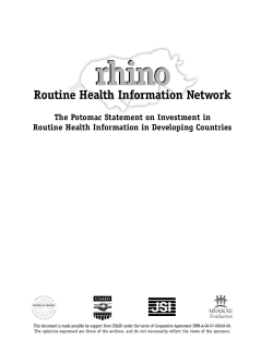 Routine Health Information Network