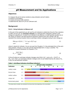 pH Measurement - Santa Monica College