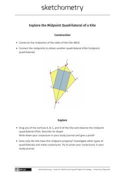 Explore the Midpoint Quadrilateral of a Kite