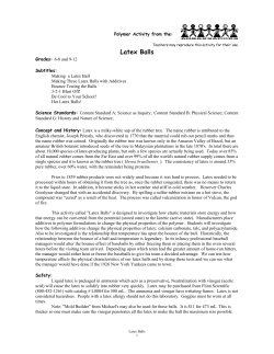 Latex Balls - Polymer Ambassadors