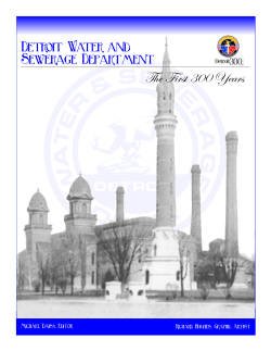 The First 300 Years - Water and Sewerage Department