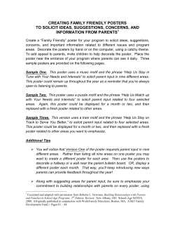 creating family friendly posters