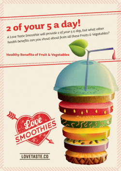 a guide to the Health Benefits of fruit