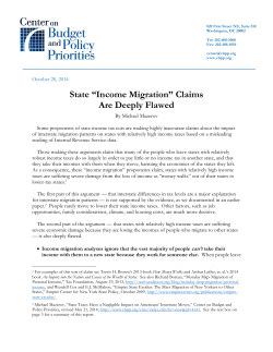 State &ldquo;Income Migration&rdquo; Claims Are Deeply Flawed