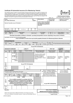 Certificate of Automobile Insurance Final