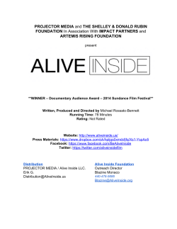 PROJECTOR MEDIA​and​ THE SHELLEY