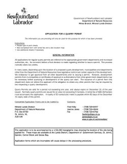 H:\HOME\DNRML\Steve\Sylvia\Web\Forms\New Forms\New Quarry