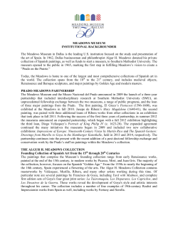 MEADOWS MUSEUM INSTITUTIONAL BACKGROUNDER The