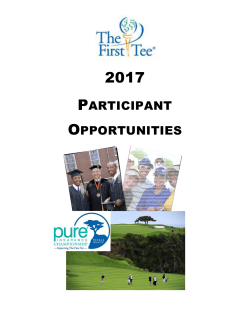 2017 National Participant Opportunities Guide