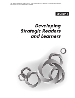 Fostering Comprehension of Complex Texts