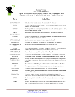 Literary Term - Teaching English Language Arts