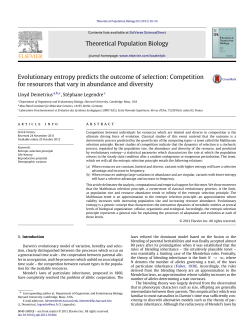 Evolutionary entropy predicts the outcome of selection