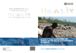 A conceptual framework for action on the social determinants of health