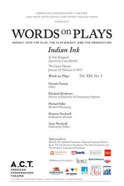 Indian Ink - American Conservatory Theater