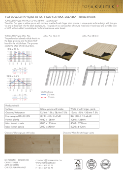 TOPAKUSTIK&reg; type ARIA- Plus 12/4M, 28/4M