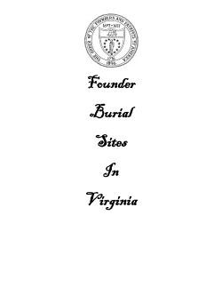 Founder Burial Sites In Virginia - RootsWeb