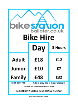 Bike Hire - Bike Station Ballater