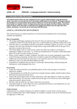 11. Information leaflet (45 minutes)