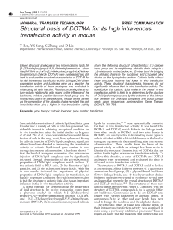 Structural basis of DOTMA for its high intravenous