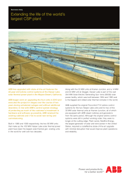 Extending the life of the world`s largest CSP plant