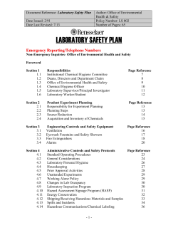 laboratory chemical hygiene plan