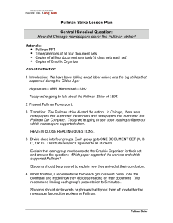 Pullman Lesson Plan - Stanford History Education Group