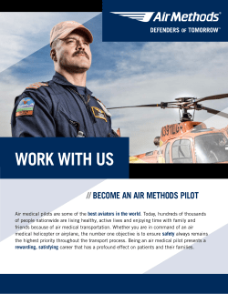 WORK WITH US - Air Methods