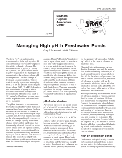 Managing High pH in Freshwater Ponds