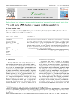 17O solid-state NMR studies of oxygen-containing catalysts