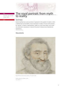 The royal portrait: from myth to reality