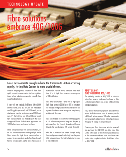 Article on 40/100G fibre