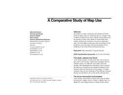 A Comparative Study of Map Use