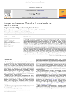 Upstream vs. downstream CO2 trading
