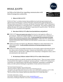 8 USC &sect; 1373 - Immigrant Legal Resource Center