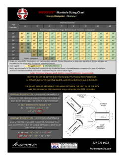 Manhole Sizing Charts