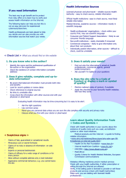 Core message of user-oriented guidance