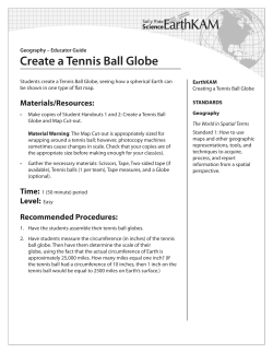 Create a Tennis Ball Globe - American Geosciences Institute