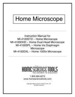 Home Microscope - Home Science Tools