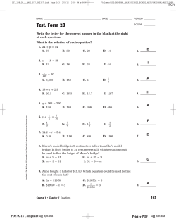 Test, Form 2B