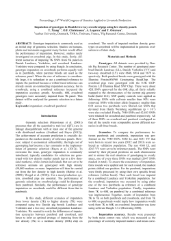 463 - Imputation of genotypes in Danish two